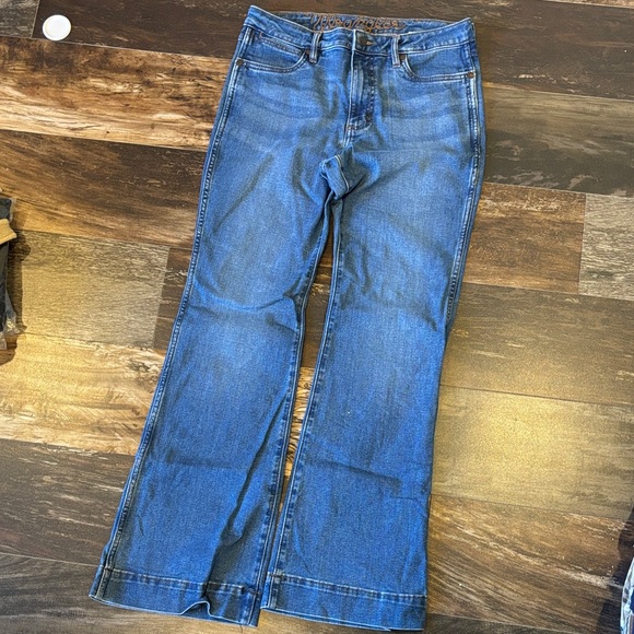 Wrangler High Rise Trouser Boot Cut Jeans - Picture 1 of 6